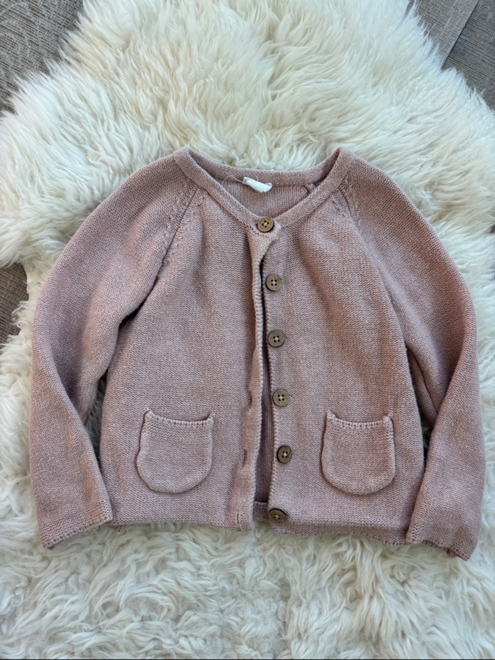 Jamie Kay Knit Button-Front Cardigan - Dusty Rose